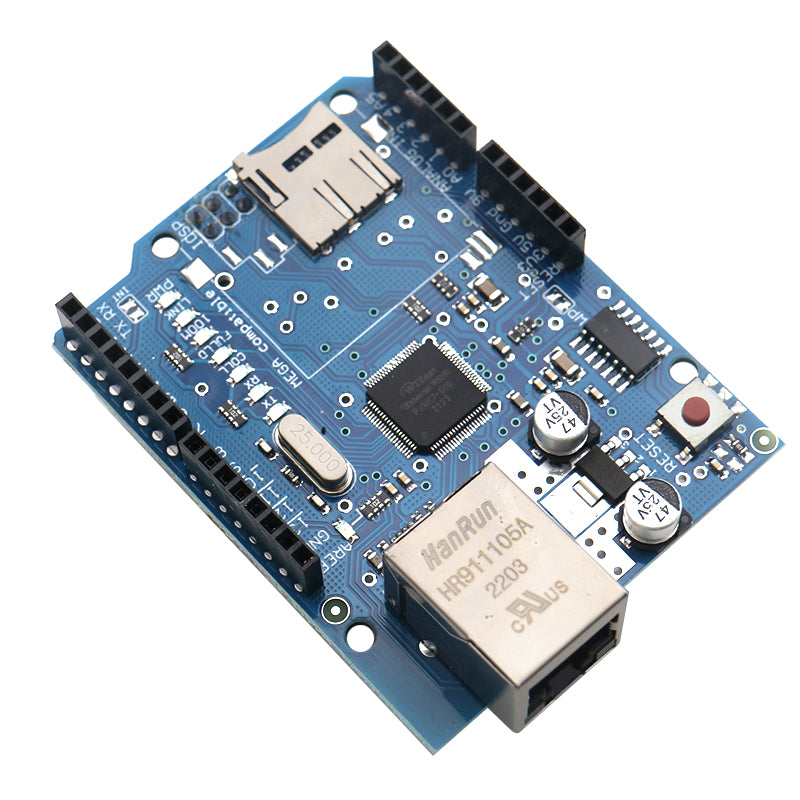 W5500 Ethernet modulu W5100 SD kartın genişləndirilməsi versiyası Arduino Ethernet inkişaf lövhəsi üçün uyğundur
