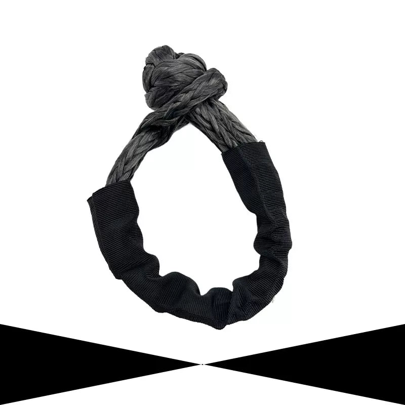 Ultra-high molecular weight polymer soft shackle rope, fiber braid shackle rope, soldered tow rope, outdoor towing rope, 17 tons