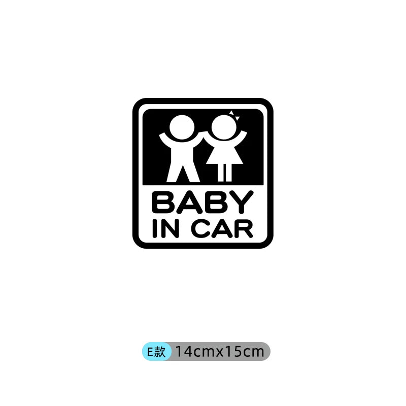 Avtomobildəki körpə stikerləri, avtomobildəki körpələr və uşaqlar üçün xəbərdarlıq stikerləri.