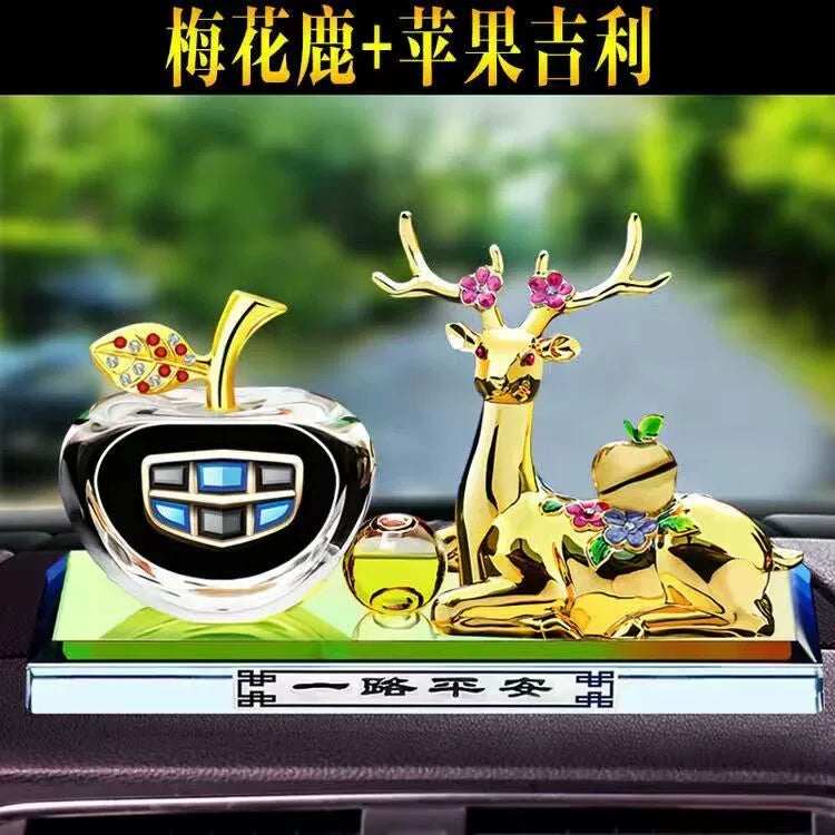 Alaşımlı Maral Avtomobil loqosu Avtomobil bəzəkləri Yeni məhsullar Avtomobil mərkəzi konsolu Deer Ping An ətir oturacağı Aromaterapiya avtomobil bəzəkləri