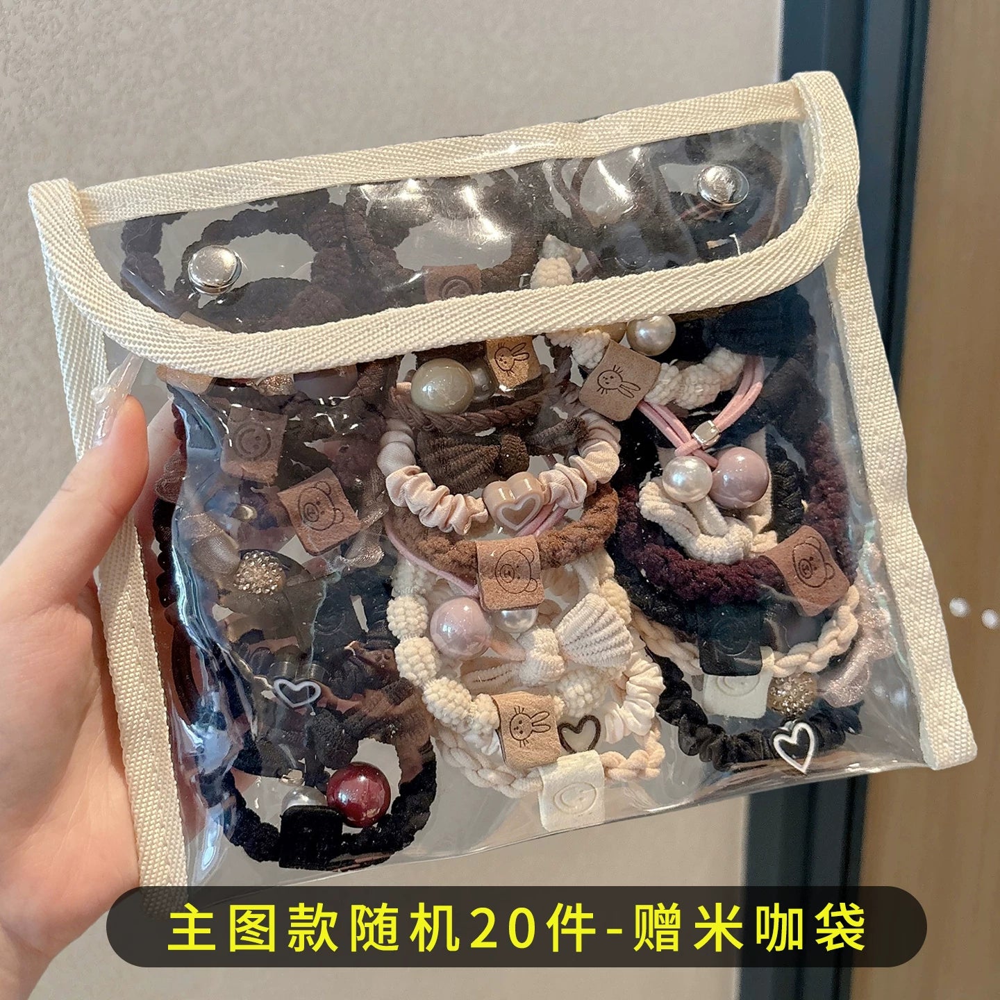 Qadınlar üçün yüksək keyfiyyətli saç bağı, 2026-cı il yeni stili, premium saç aksesuarı, at quyruğu saç bəzəyi, böyüklər üçün dəri çanta