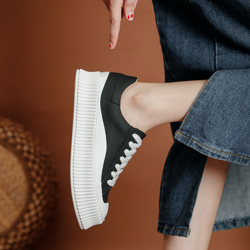 Gizli daban qaldırıcılı qadın platformalı idman ayaqqabıları, ağ idman ayaqqabıları, çox satılan model, 2025-ci ilin yaz yeniliyi, çox yönlü, qalın dabanlı, hündürlüyü artıran, gündəlik idman ayaqqabıları.