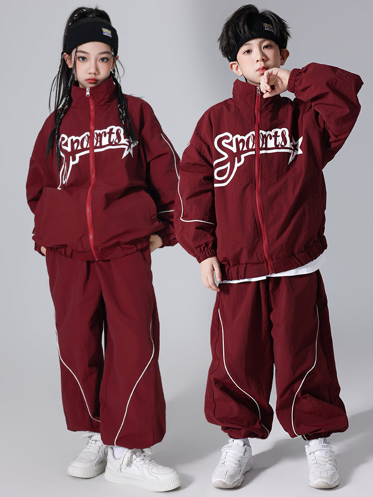 Uşaqlar üçün hip-hop küçə rəqsi dəb tamaşası geyimləri, yaz və payız oğlan və qız idman növləri ibtidai məktəb sinif forması dəstləri ilə görüşür