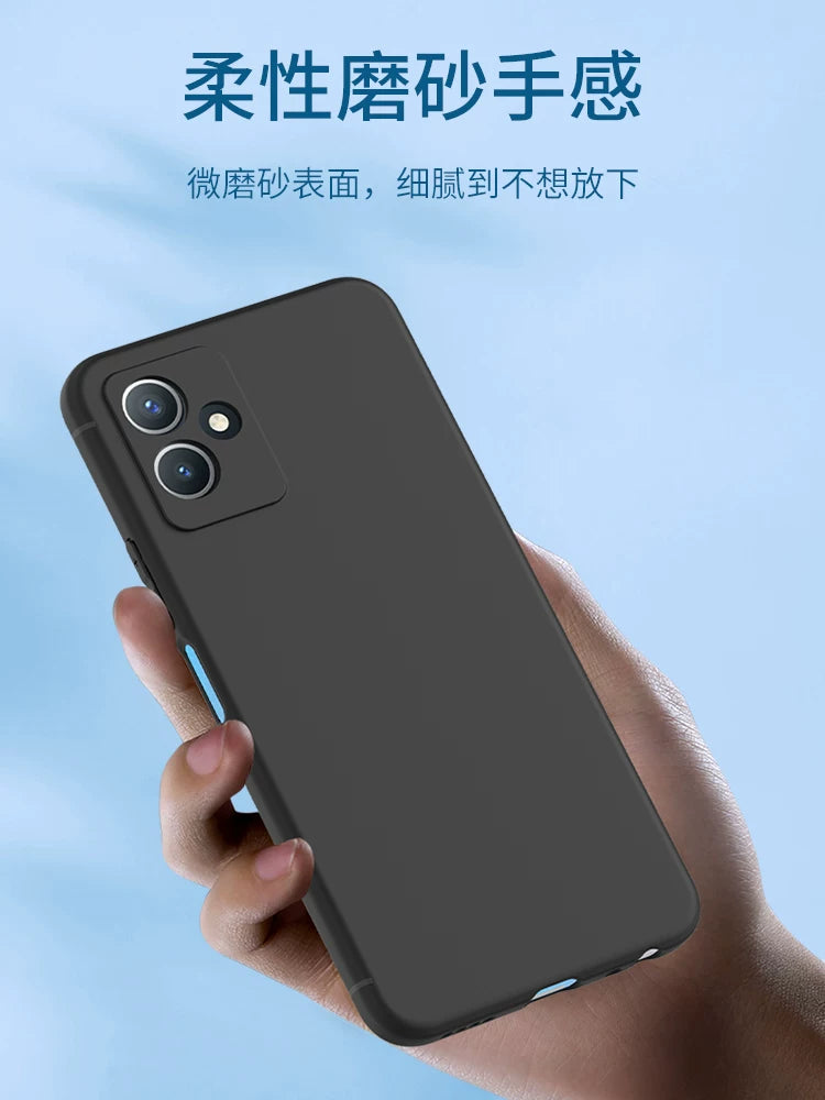 Şaxtalı vivoy100i y200 y300pro cib telefonu korpusu vivo y97 y93 yeni y78+ y600Pro yumşaq silikon y77e y76s y74s qoruyucu y73t qutusu y500 üçün uyğundur