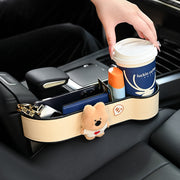 Car trunk storage box, seat trunk storage box, multi-function car phone holder, passenger side cup holder