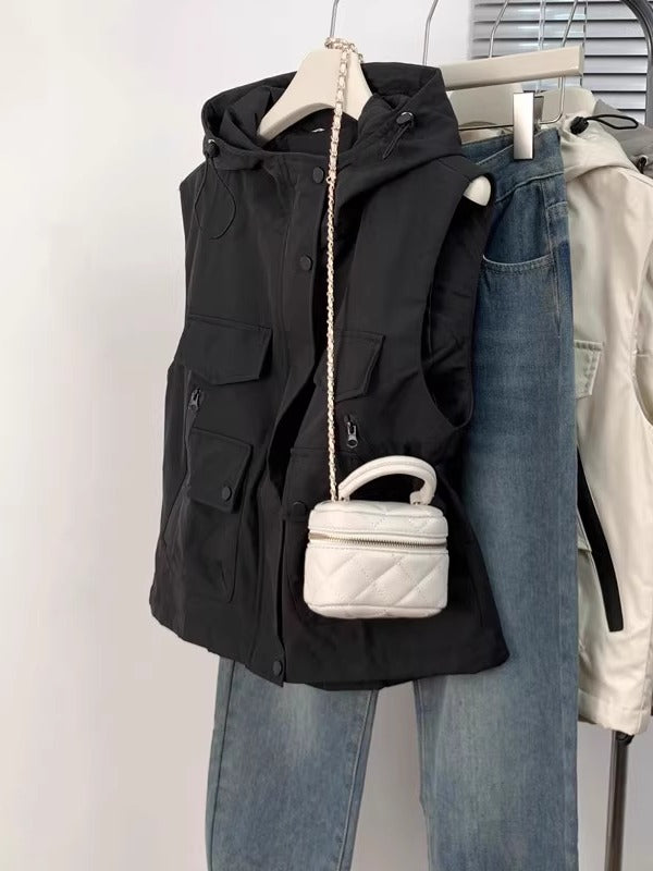 Böyük Ölçülü Qadın Qolsuz Yük Jileti, Yaz Yeni Gəlişi, Boş Formalı, Arıqladıcı Kardiqan Top