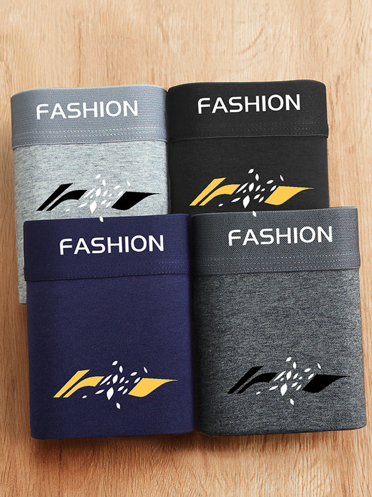 4 ədəd kişi boksçu şortları, modal təmiz pambıqdan hazırlanmış, antibakterial, nəfəs alan, dörd künclü, dəbli.