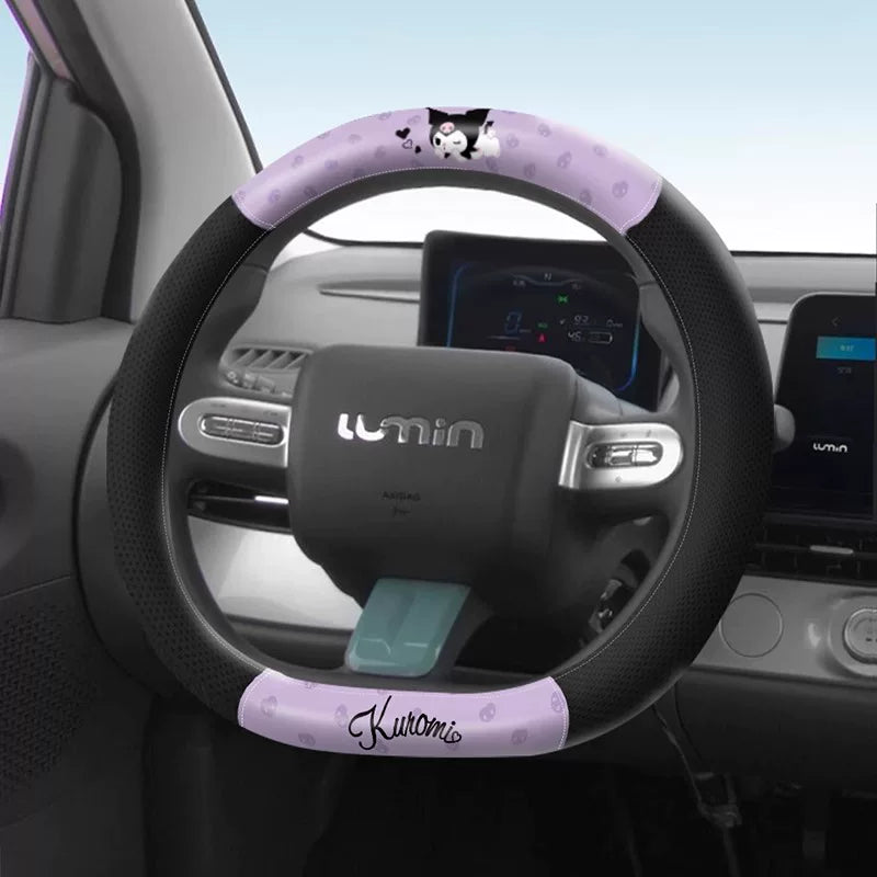 My Melody Steering Wheel 2026 New Style, All Seasons, Cute D Shaped Car Gear Cover for Audi, Mercedes-Benz, BMW
