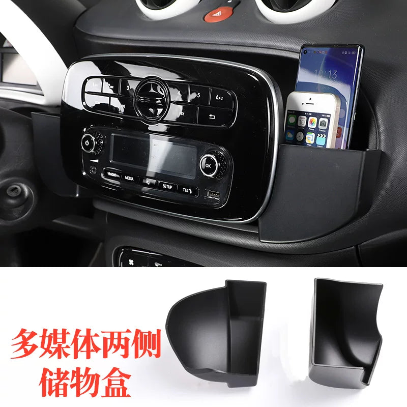 Mercedes-Benz Smart saxlama qutusu, mərkəzi konsol modifikasiyası, əl əyləci saxlama qutusu və Smart qapı qoltuqaltı qutusu bəzəyi üçün uyğundur.