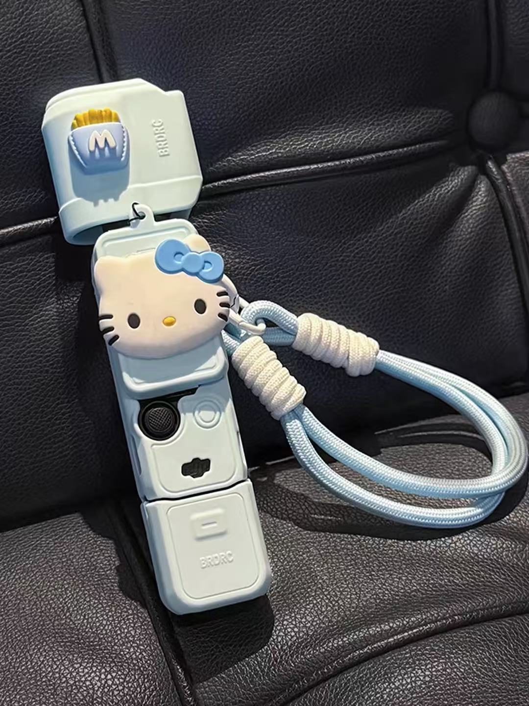 Sevimli kitty DJI pocket3 silikon qutu qoruyucu yumşaq plastik cib gimbal idman kamerası aksesuarları qoruyucu qutu