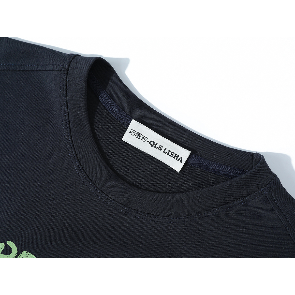 Chorlisa Amerika üslubunda rəngli bloklu hərf printli qadın yaxalı başlıqsız uzunqol sviter, payız dizaynı, çox yönlü və gündəlik köynək