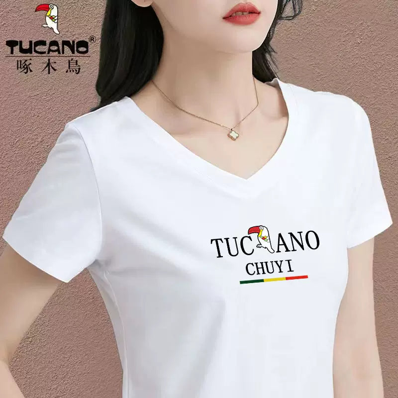 Clearance sızan birinci sıra brend Woodpecker yay dəbi yeni təmiz pambıq təsadüfi temperamentli alt paltarlı qadın qısaqol köynəyi