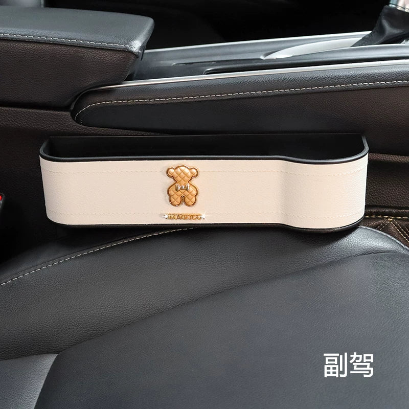 Çoxfunksiyalı Avtomobil Saxlama Qutusu, Qəşəng Yüngül lehimli Ayı Oturacaq Boşluğu Saxlama Qutusu, Tam Avtomobil Aksesuarları