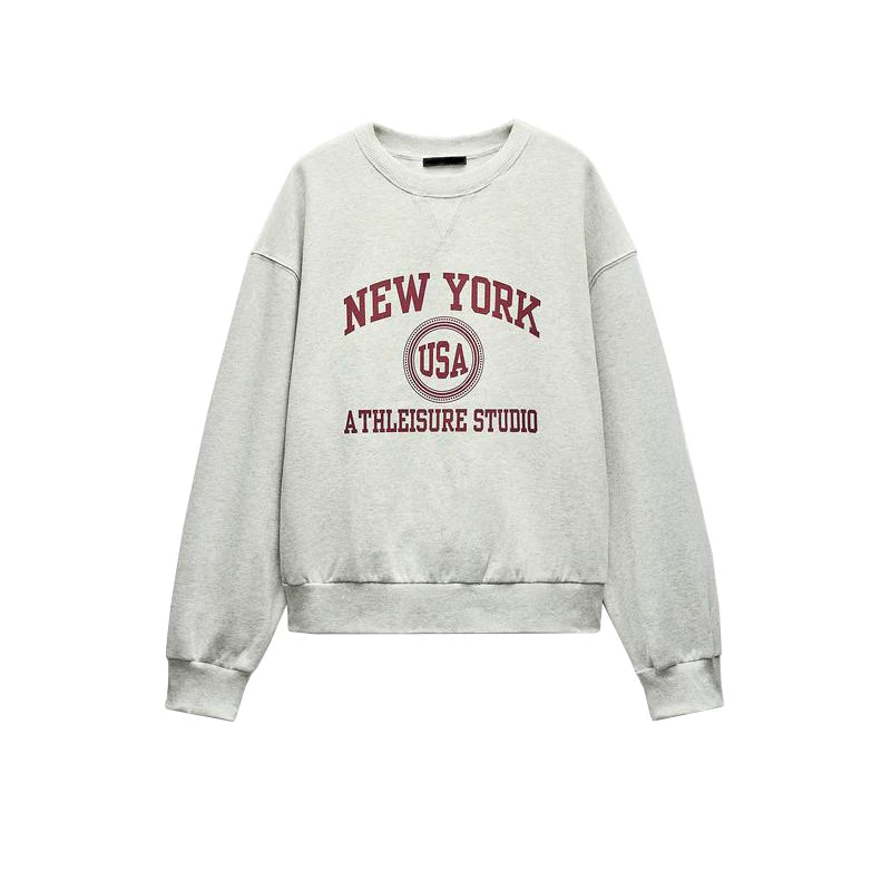 ZA Qadınlar üçün 2024 Payız Hərf Naxışlı Sviter 0264852, Orta Bel Dartılan Yun Sviter Şalvarı 0264860