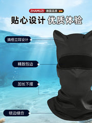 Sörf edən kişilər və qadınlar üçün alman dalğıc başlığı günəşdən qorunma pulsuz snorkeling avadanlığı sürüşməyən cızıqlanmayan üzgüçülük başlığı facekini