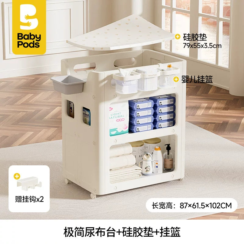 babypods uşaq bezi stolu körpə baxım masası yeni doğulan çoxfunksiyalı çıxarıla bilən dəyişən stol hamam beşik