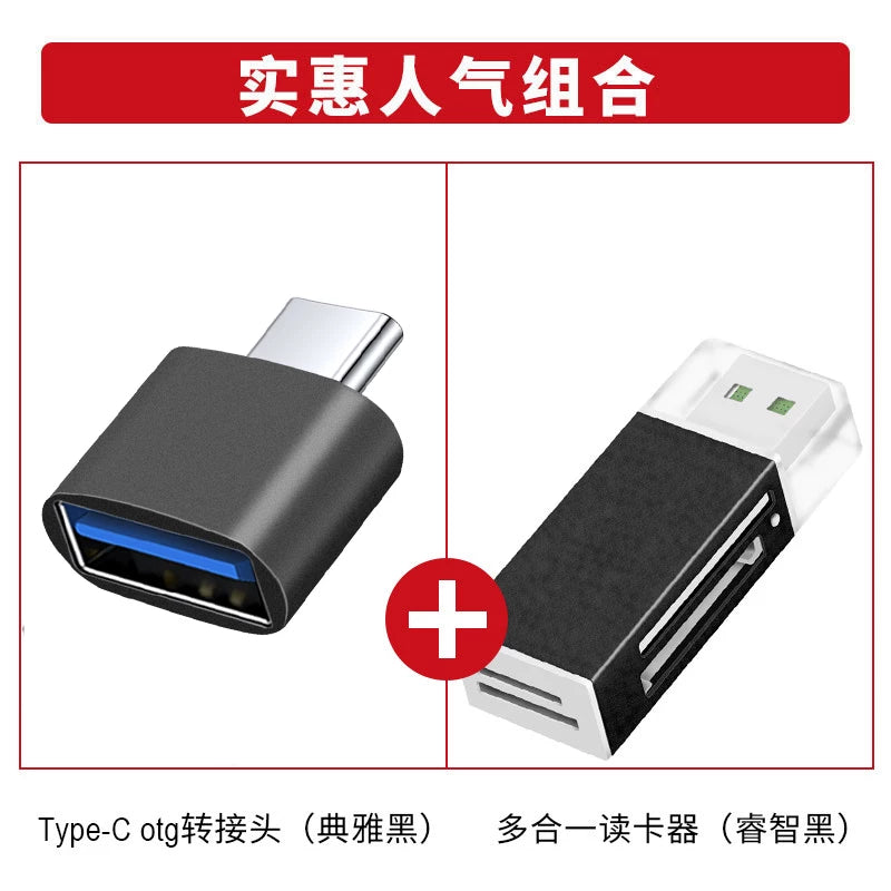 OTG adapter tip c interfeysi məlumat kabeli usb3.0 mobil telefon kompüter planşet çevirici başlıq qoşulma kart oxuyucu usb disk bağlantısı portu Huawei oppo usb ötürücü üçün uyğundur