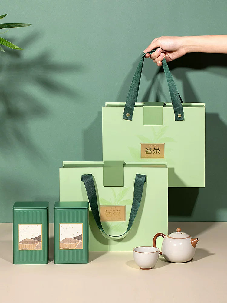Çay hədiyyə qutusu boş qutu bahar çayı yaşıl çay Mingqian Longjing Jin Junmei qablaşdırma qutusu boş hədiyyə qutusu qara çay 2026 yeni stil
