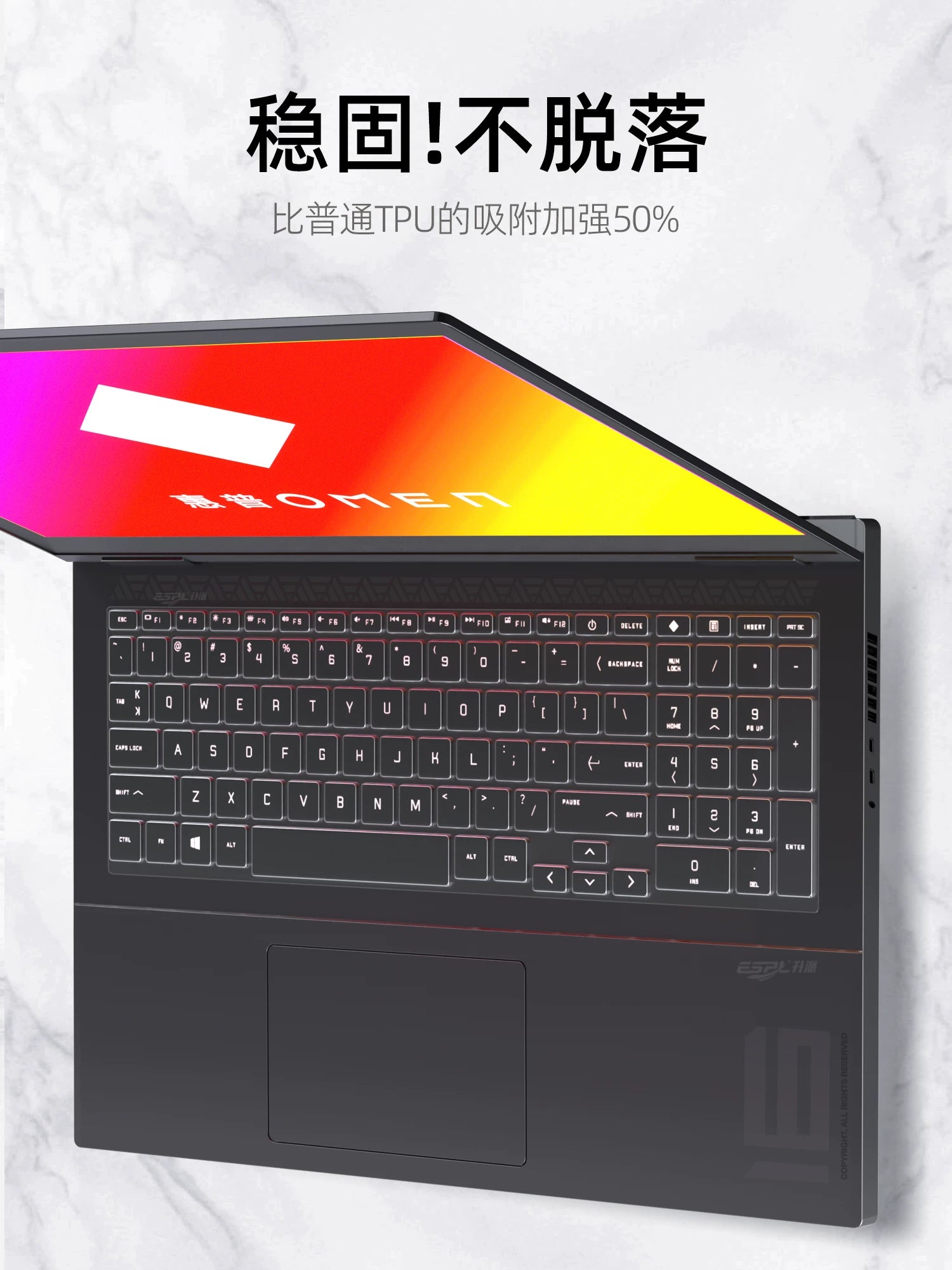 HP HP Shadow Elf 11 klaviatura filmi 10 Light Elf 9 notebook 8 Dark Night Plus qoruyucu film Victus kompüteri slim Ryzen 7 nəsil 15,6 düymlük hava stikeri üçün uyğundur.