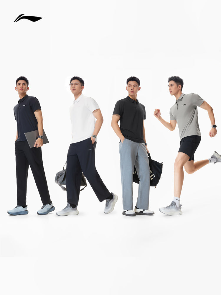Li Ning Günəşdən Qoruyucu POLO Köynək | Atalar Günü Hədiyyəsi Kişi Yay Yeni Dad Yaka Kişi T-Shirti İdman Qısaqol