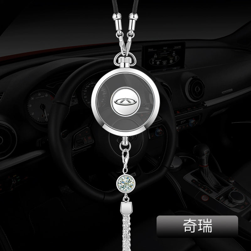 Avtomobil Ətri Avtomobil Asma Metal Qoruyucu Talisman Asma Dekorasiya Yüksək səviyyəli Avtomobil Loqosu Avtomobil Asma Efir Yağı Aromaterapiya Kulonu