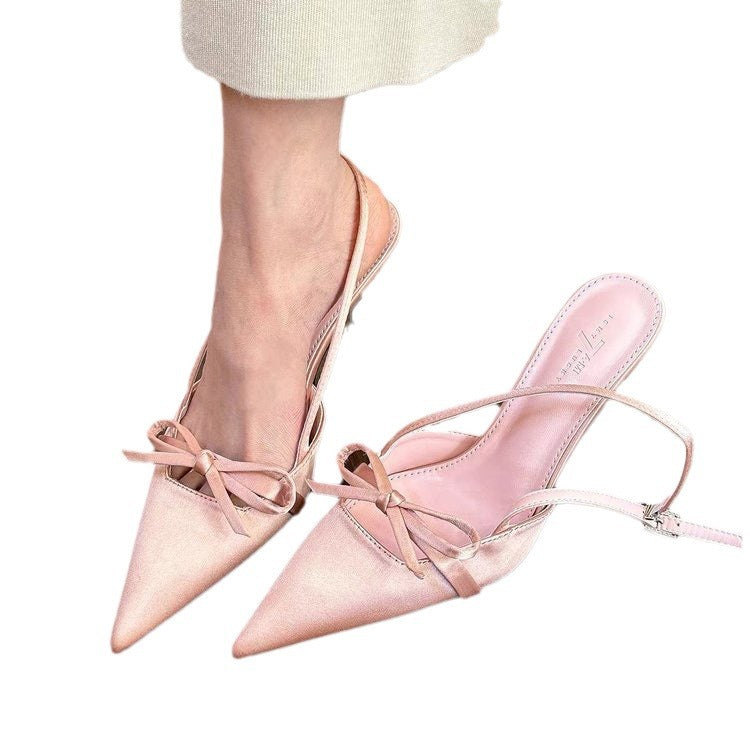 Hündürdaban qadın ayaqqabısı, nazik dabanlı sandal