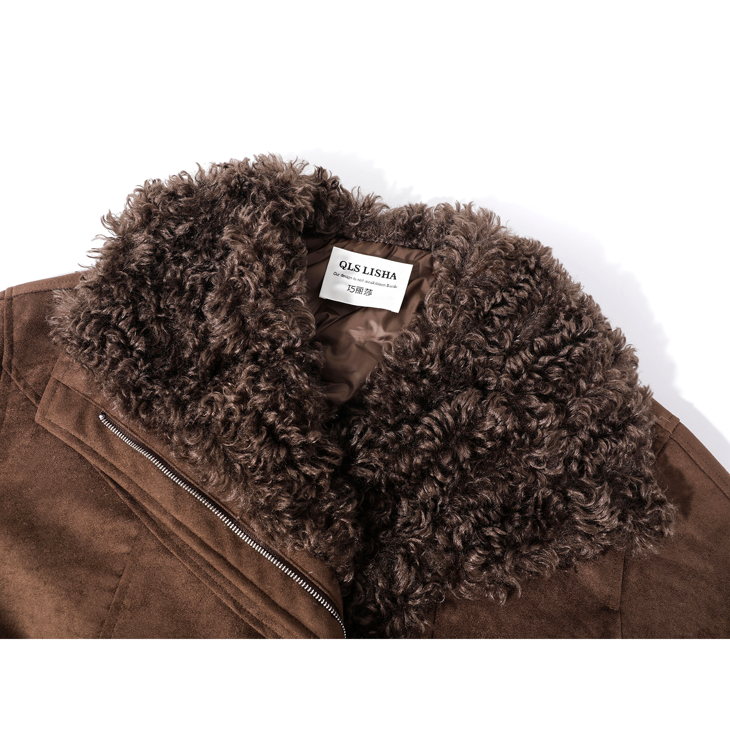 Cholisa-nın dəbli, rəngli, xəz yaxalıqlı, ağ ördək tüklü, Koreya üslubunda, şık 2025-ci ilin qış erkən mövsümü üçün paltosu, qadınlar üçün çox populyardır.