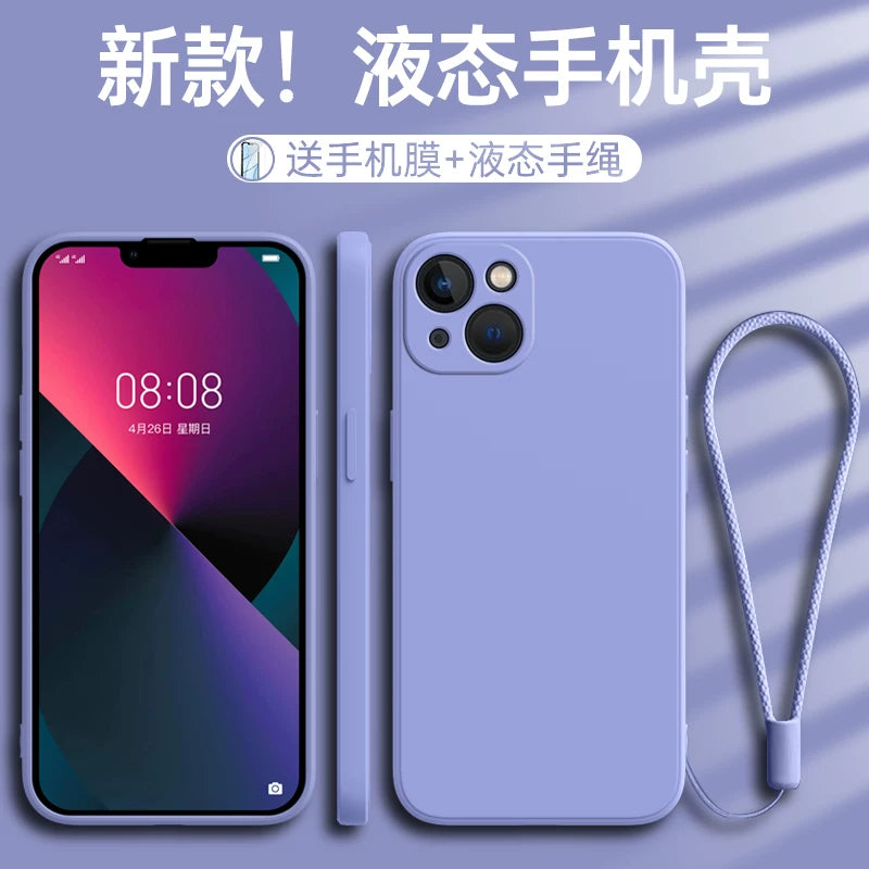 Bu maye silikon korpus yeni iPhone 13 üçün uyğundur və düşmələrə qarşı tam örtük təmin edir. Kişilər və qadınlar üçün nəzərdə tutulub, kəmərlə təchiz olunub və bərkidilmiş şüşə ekran qoruyucusuna malikdir.