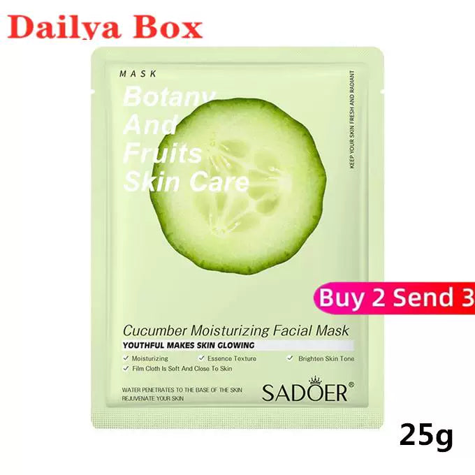 10 ədəd Bitki Üz Maskası Gözəllik Dəri Baxımı Üz Maskaları Kosmetika