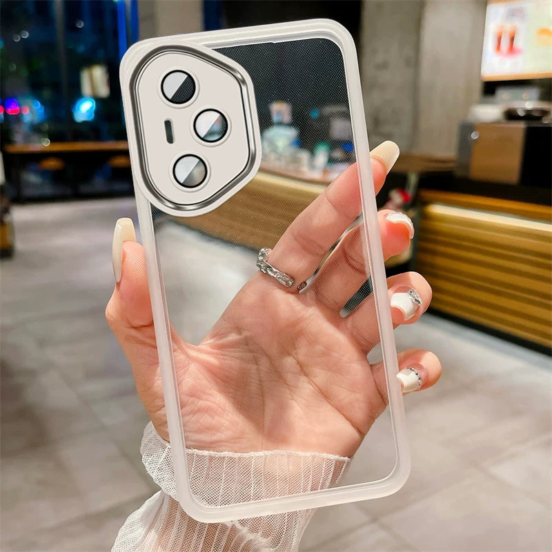 Honor 400 Pro external phone case with lens protector, full coverage and drop protection, DNY-NX9 Honor 400 transparent silicone soft ultra-thin case, new model for men and women.