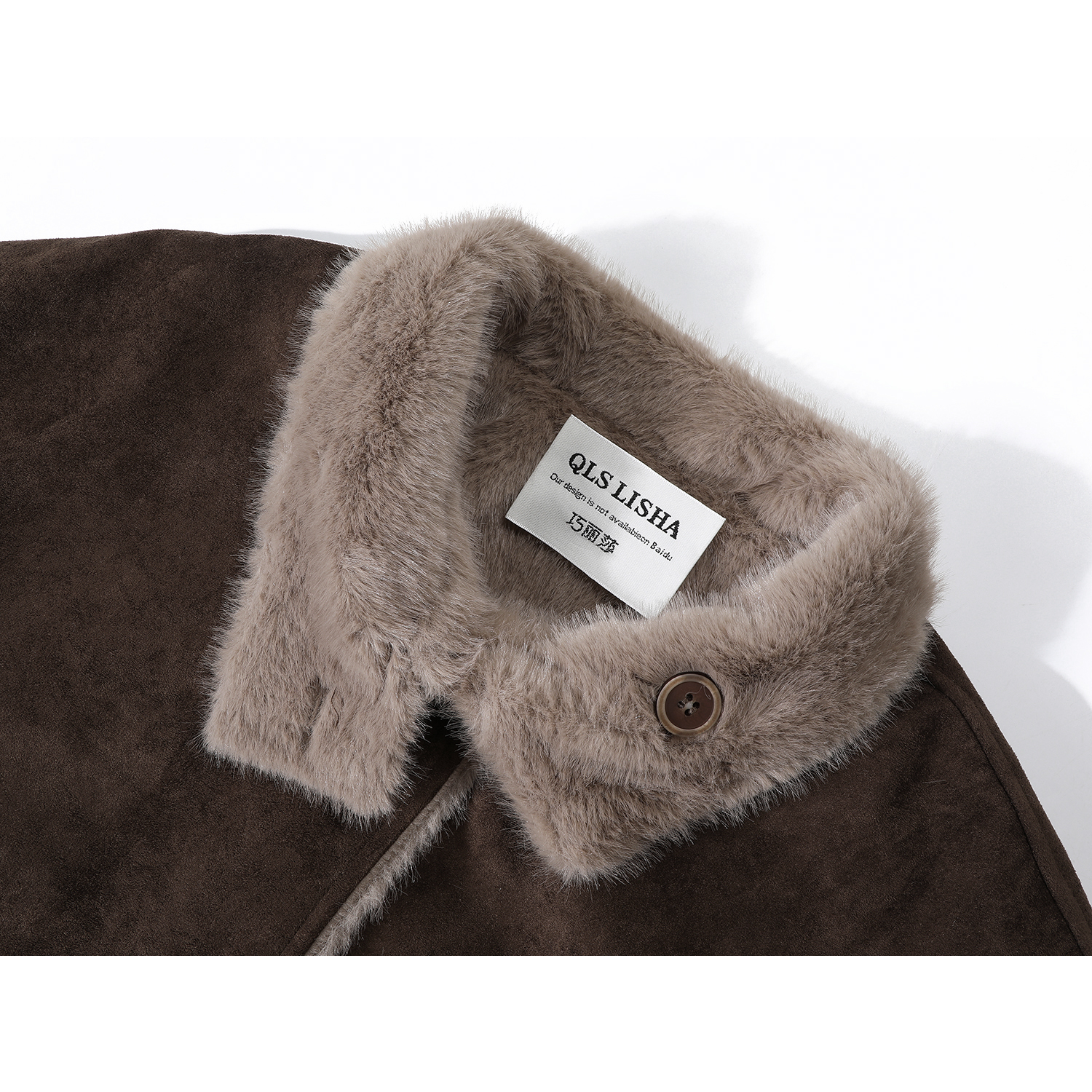 Cholisa 2025 Payız/Qış Yeni Geri Dönən Quzu Yunlu Palto Qadın Geyimi Yun Astarlı Qalın Xəz Astarlı Top