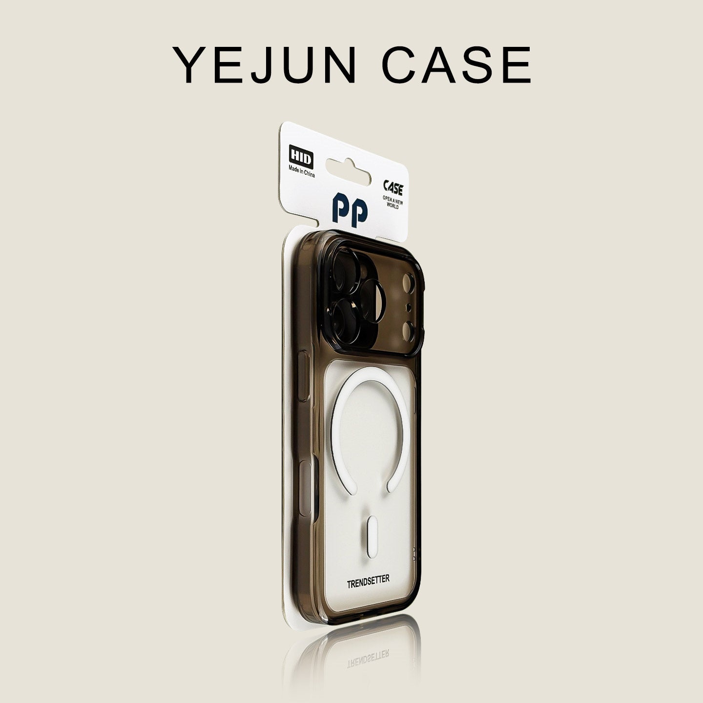Yejun Apple 17 mobil telefon qutusu üçün uyğundur ağ aurora yüksək şəffaflıq iphone17promax maqnit akril 16pro incə dəlik 15 İnternet ünlü nişanı 14 moda brend 13 lüks moda kişi və qadınlar Hava