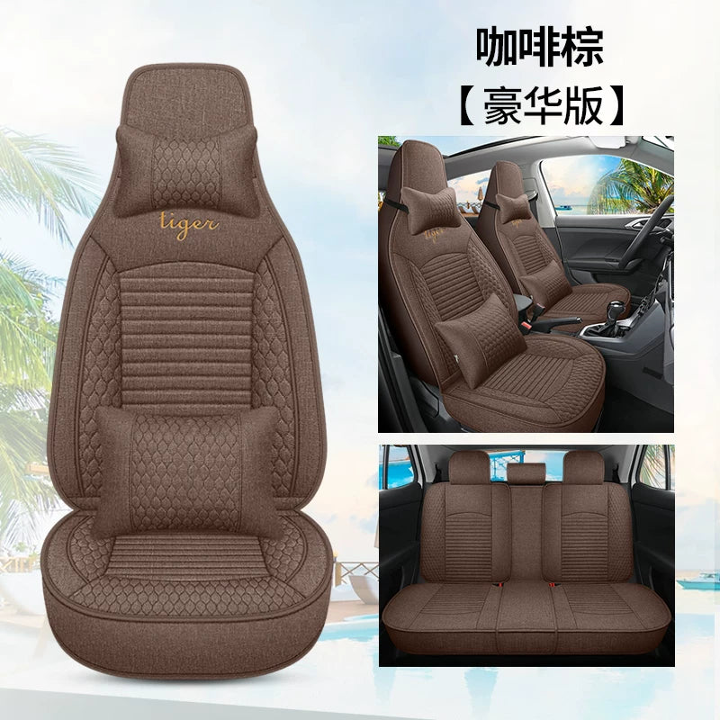 2025 BYD Song PLUS Smart Driving Edition EV Lüks Model Oturacaq Üzlükləri, Kətan Oturacaq Üzlükləri, Bütün Mövsümlər üçün Avtomobil Oturacaq Yastıqları