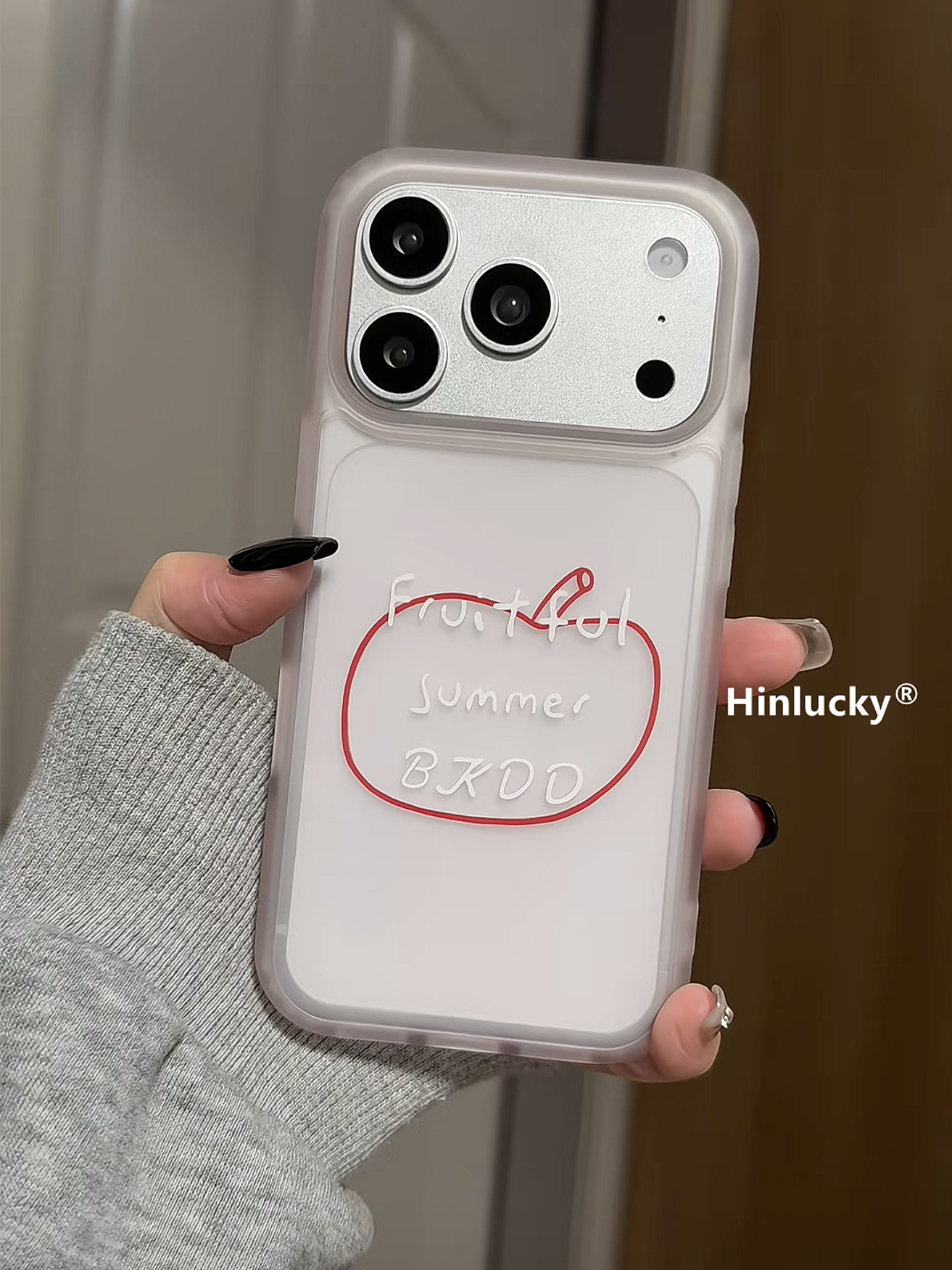 Hinlucky Yapon və Koreya ins çəhrayı qırmızı xətlər Apple iphone17 mobil telefon qutusu 16promax şaxtalı akril 15 yeni stil 14 yıxılmağa qarşı qoruyucu örtük 17pro super gözəl görünüşlü 16 yer