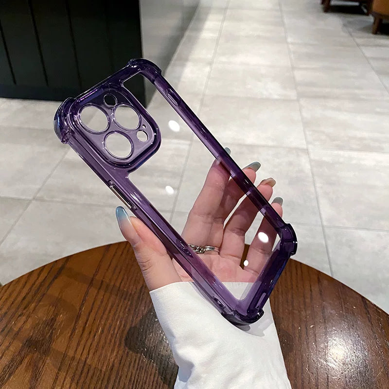 Apple 16 mobil telefon qutusu iPhone15 yeni 14promax silikon 13 şəffaf düşməyə qarşı 12 lens hər şey daxil yüksək səviyyəli 11pro qoruyucu örtük sadə şəxsiyyət plus kişilər və qadınlar yumşaq xarici toz keçirməyən