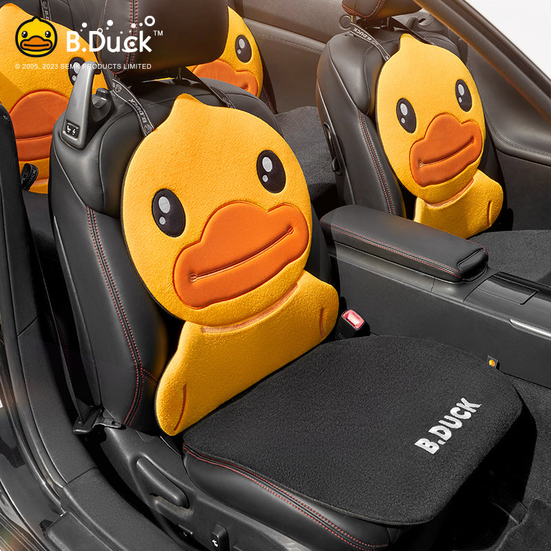 Kiçik Sarı Ördək Avtomobil Oturacaqları Yastıqları, Payız və Qış Yun Astarlı, Şirin Cizgi Filmi Üslubunda, Qadınlar üçün Uyğundur, Bütün Fəsillər, Avtomobil Oturacaqları Üzlükləri, Avtomobil Salon Yastıqları