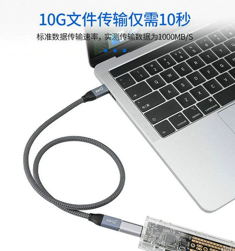 Type-C kişidən qadın uzantısı USB3.1USB-C adapteri geri çevrilən plug-in 10 gb yüksək sürətli çeviriciyi dəstəkləyir