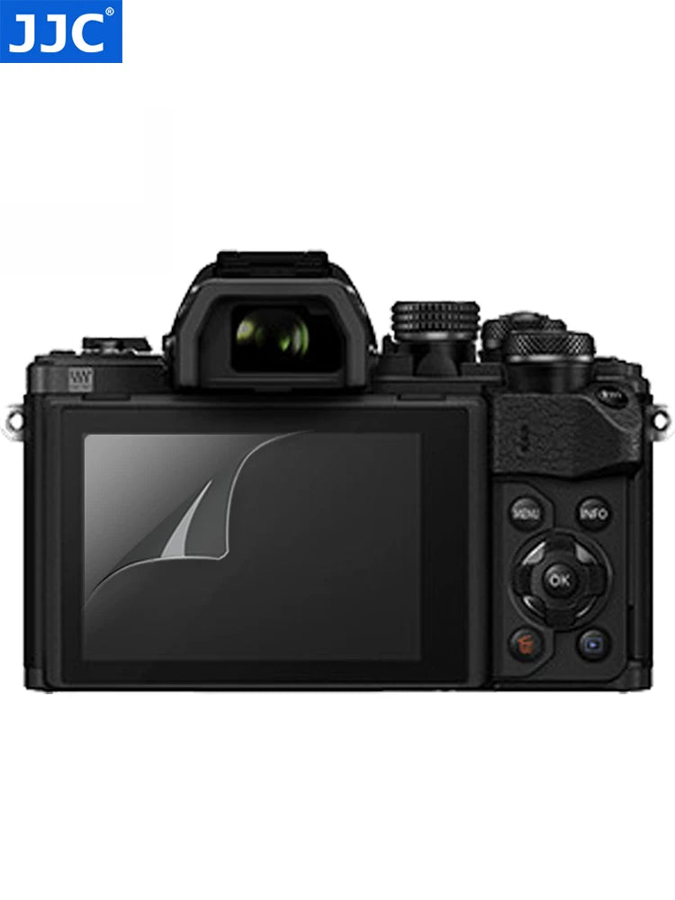 JJC Olympus EM10IV EM10III EM10II EM5III PEN-F EP7 EP5 EM1 EPL10/9 E-M1X E-M1III film ekranı qoruması üçün uyğundur