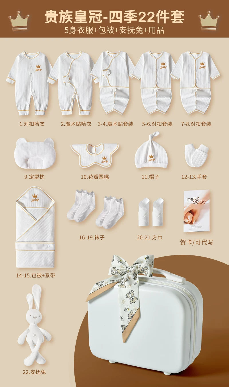 Körpə hədiyyə dəsti, yeni doğulmuş körpə üçün geyim və ləvazimatlar, yeni doğulmuş körpənin dolunay bayramı hədiyyəsi, yeni ana üçün yüksək səviyyəli hədiyyə.