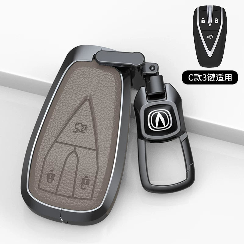 Chang'an açar örtüyü CS75/CS35/CS55/X5 PLUS Yidong Lumin/uniz/K/T Yida orijinal dəri çanta