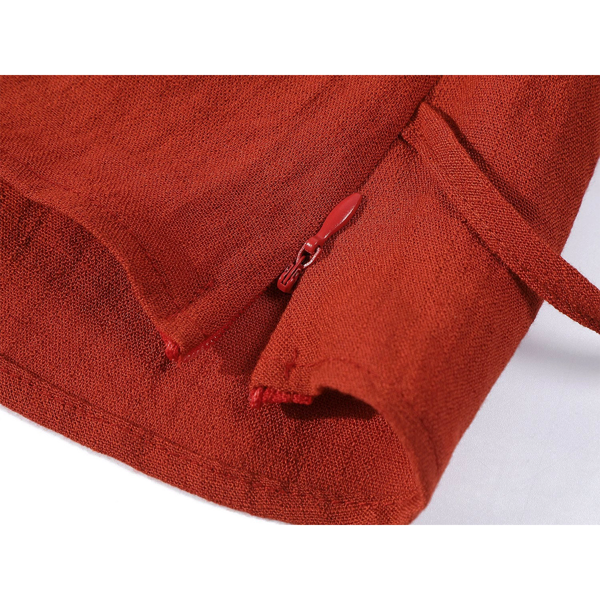 Chola Lisa Fransız üslubunda yüksək keyfiyyətli qırmızı yedəkli yaxalı V-yaxalı qadın topu, yay üçün nazik, incə formalı qolsuz jilet köynək