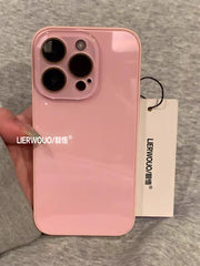 Apple 16promax mobil telefon qutusu üçün uyğundur iphone17 buz macaron şüşə qutu 14 sadə yeni stil 13 internet məşhur qadın modeli 14pro hər şey daxil obyektiv 15pro isti model 16pro mobil telefon qutusu