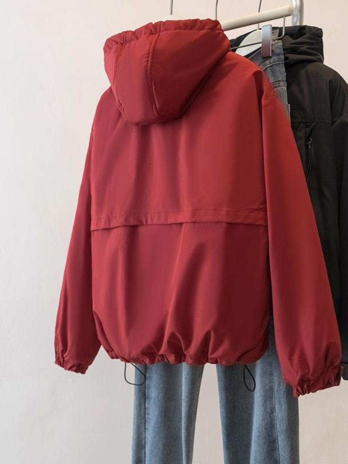 2026 Yaz Yeni Stil Plus Ölçülü Boş Gündəlik Qəşəng Windbreaker Qadın Topu