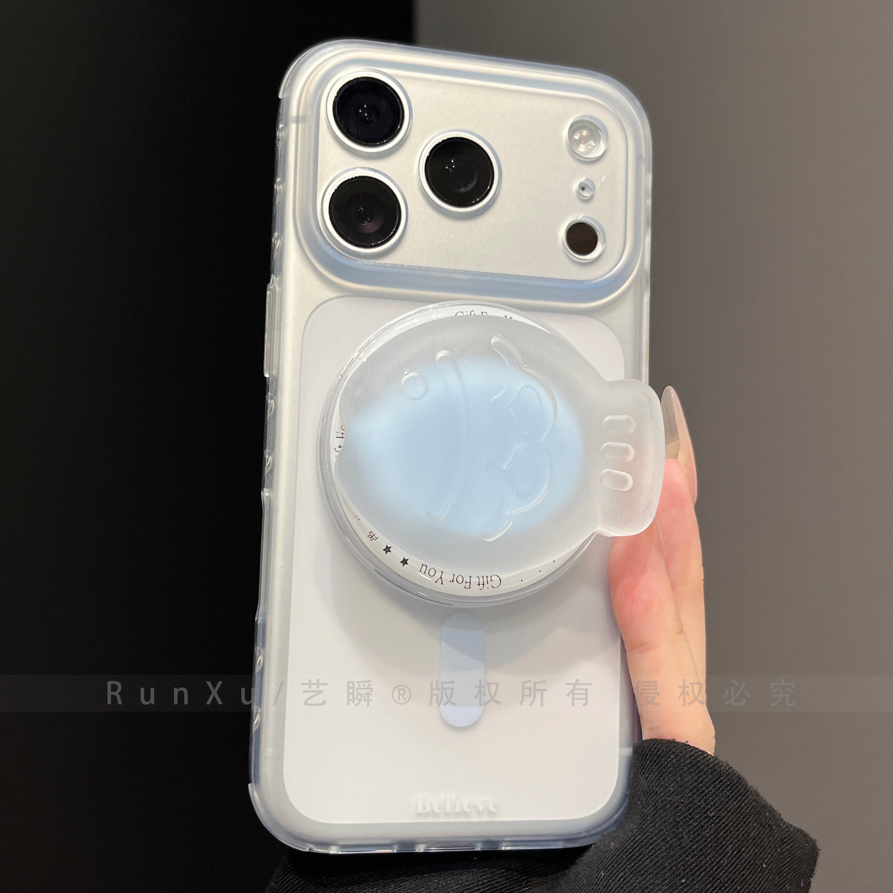 ins açıq mavi maqnit Taiyaki tutacağı Apple 17promax cib telefonu korpusu 17pro yeni 16promax şaxtalı şəffaf silikon iphone15 düşməyə qarşı 14 gözəl görünüşlü qabıq örtüyü