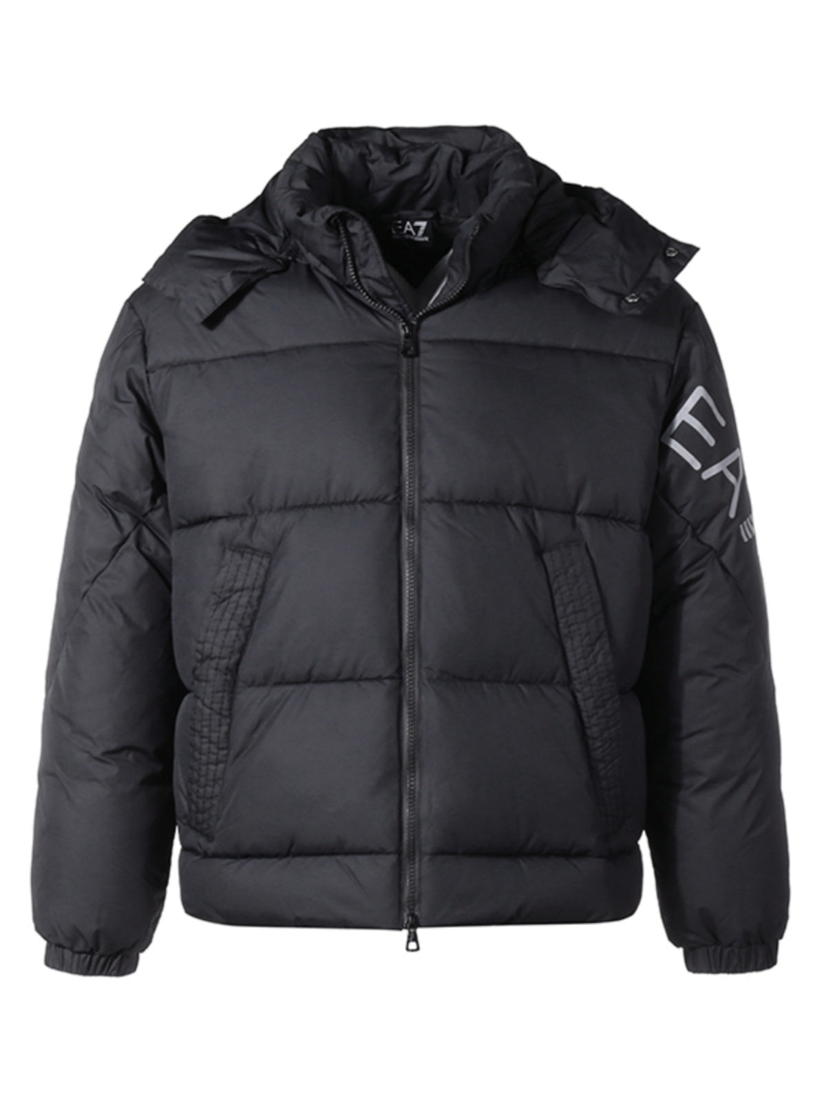 Armani EA7 Kişilər üçün Uzun/Qısa, Çıxarıla bilən Kənarlı Pambıq Gödəkçə 6LPK03 PNADZ