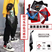 Anakardiya çiçəyi kvadrat şərf, hip-hop baş bandı, kişi və qadın küçə şalvarları və bel kəməri, hip-hop hiphop baş örtüyü, retro şərf, boyun yaylığı