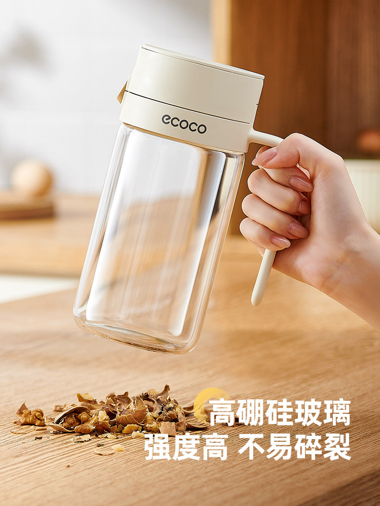 ecoco şüşə yağ qabı mətbəx məişət ərzaq məhsulları üçün böyük tutumlu yağ qabı yağ çəni soya sousu sirkəsi sızdırmaz yağ şüşəsi