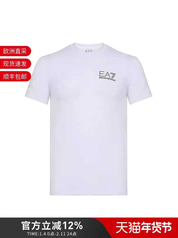 EMPORIO ARMANI EA7 Armani Kişilər üçün Polyester Qısaqalın Futbolka 8NPT02 PJ17Z