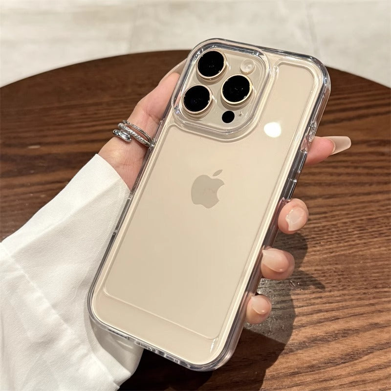 Apple 16promax mobil telefon qutusu üçün uyğundur yüksək şəffaf akril iphone17 yeni model 15pro şəffaf 14pro yüksək səviyyəli 13 hər şey daxil düşməyə qarşı 12 kişi və qadın 11 ultra nazik plus silikon qutu