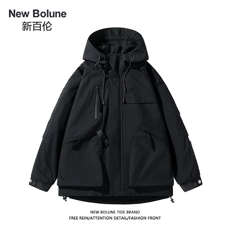 YENİ BOLUNE Yaz və Payız üçün Klassik Çoxfunksiyalı Dəbli Boş Gündəlik Gödəkçə, Kişi və Qadın İş Geyimi Gödəkçəsi